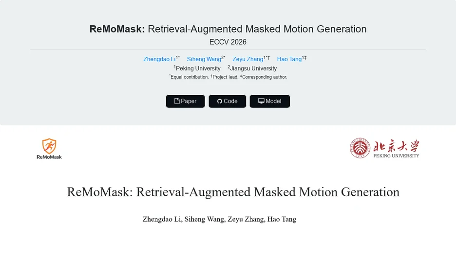 ReMoMask: Retrieval-Augmented Masked Motion Generation