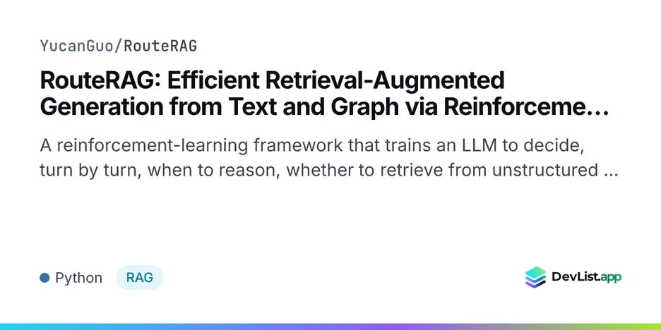 RouteRAG: Efficient Retrieval-Augmented Generation from Text and Graph via Reinforcement Learning