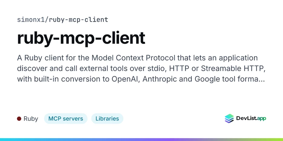 ruby-mcp-client