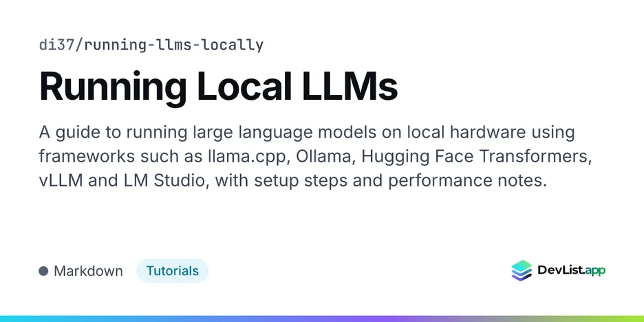 Running Local LLMs