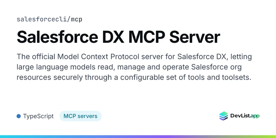 Salesforce DX MCP Server