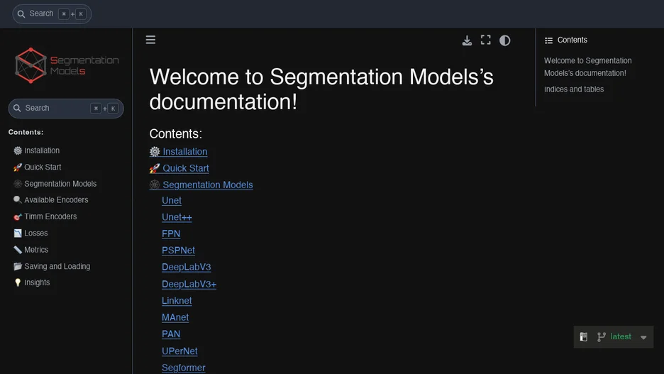 Segmentation Models PyTorch
