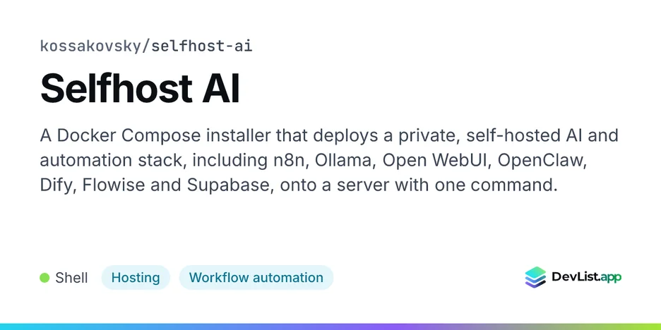 Selfhost AI