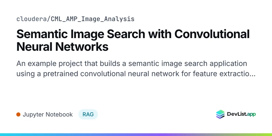 Semantic Image Search with Convolutional Neural Networks