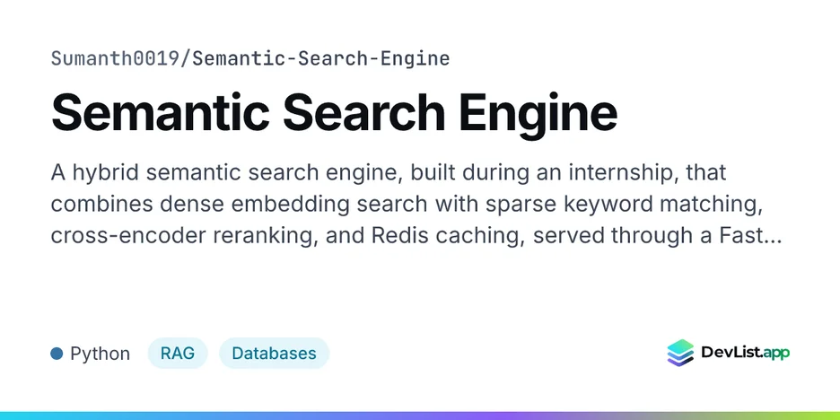 Semantic Search Engine