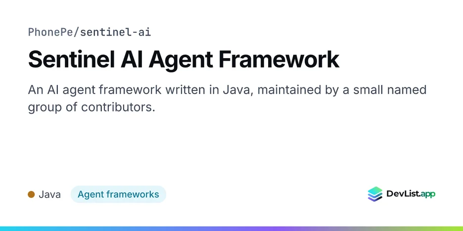 Sentinel AI Agent Framework