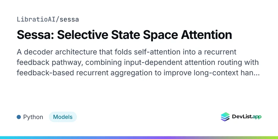 Sessa: Selective State Space Attention