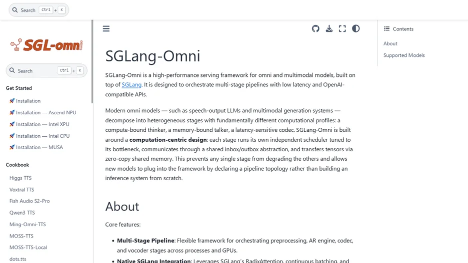 SGLang-Omni