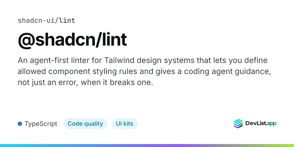 @shadcn/lint