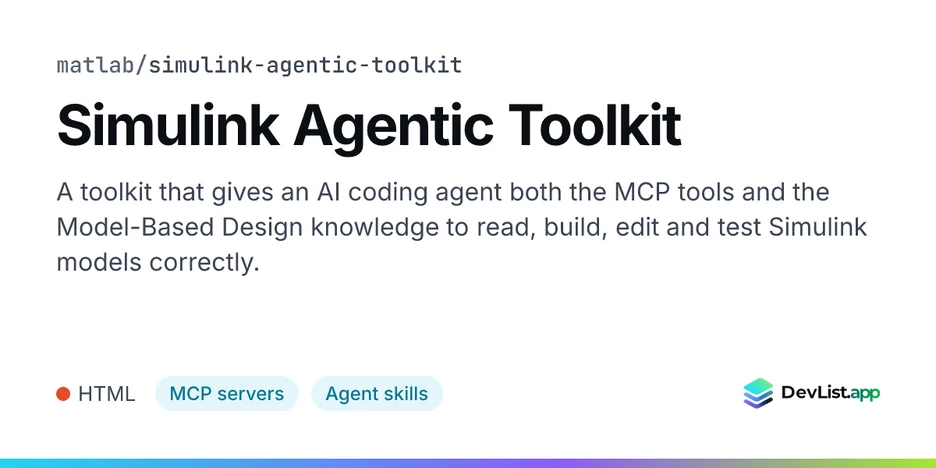 Simulink Agentic Toolkit
