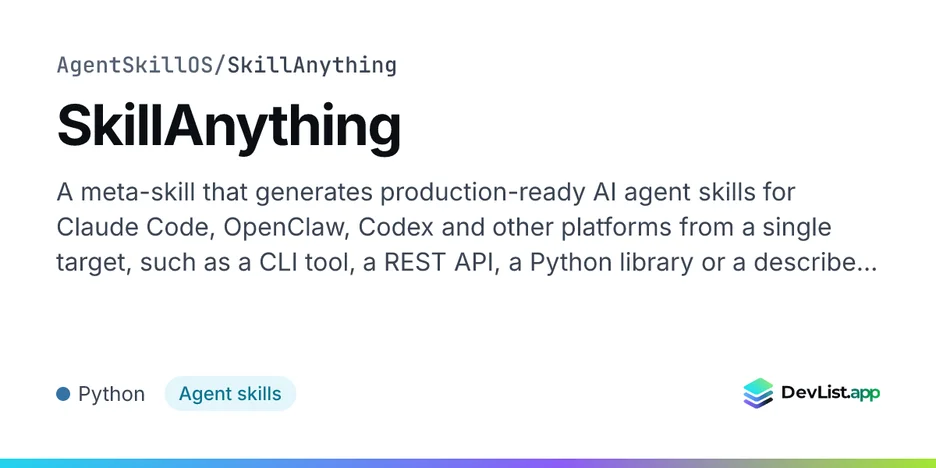 SkillAnything
