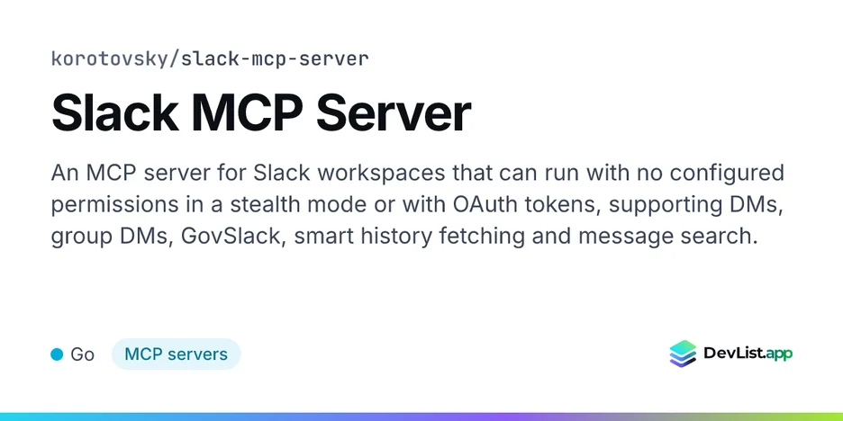 Slack MCP Server