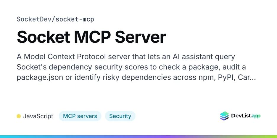 Socket MCP Server