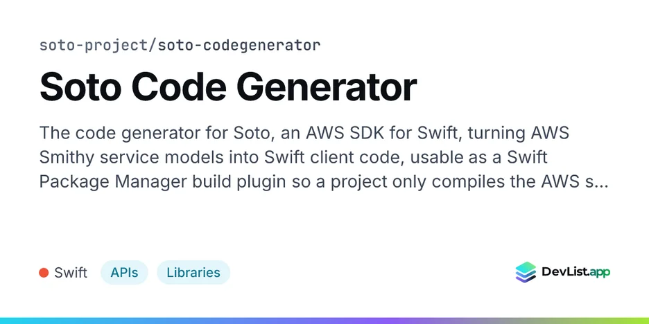Soto Code Generator