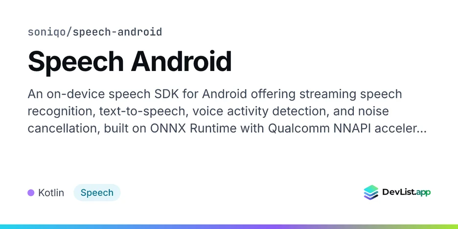 Speech Android