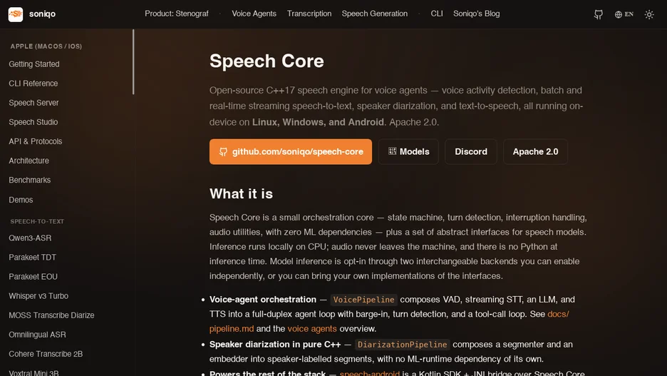 Speech Core