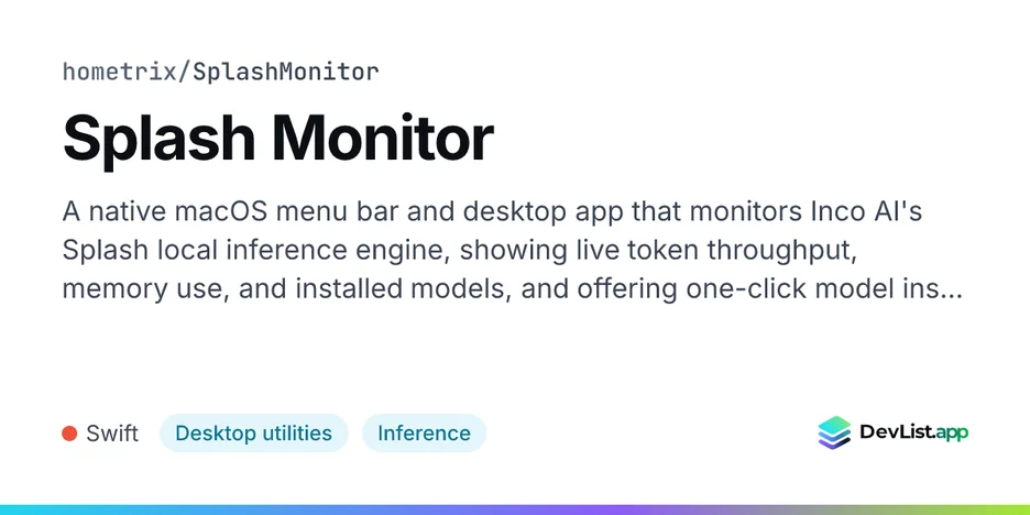 Splash Monitor