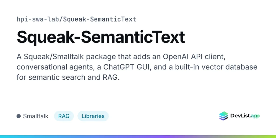 Squeak-SemanticText