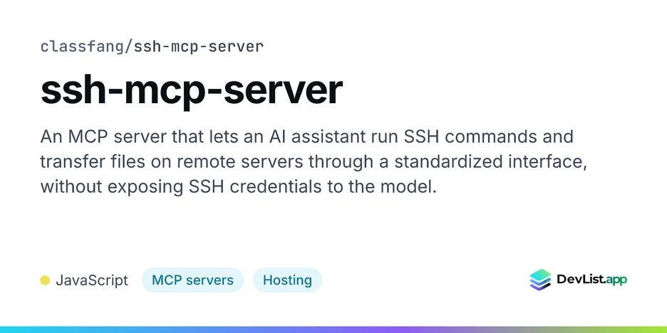 ssh-mcp-server