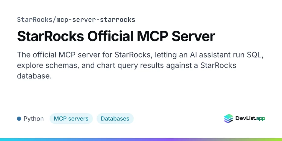 StarRocks Official MCP Server