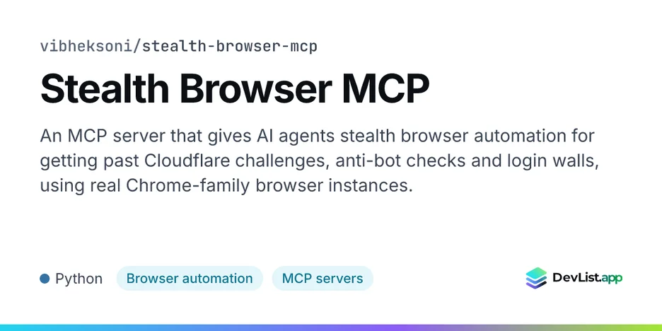 Stealth Browser MCP