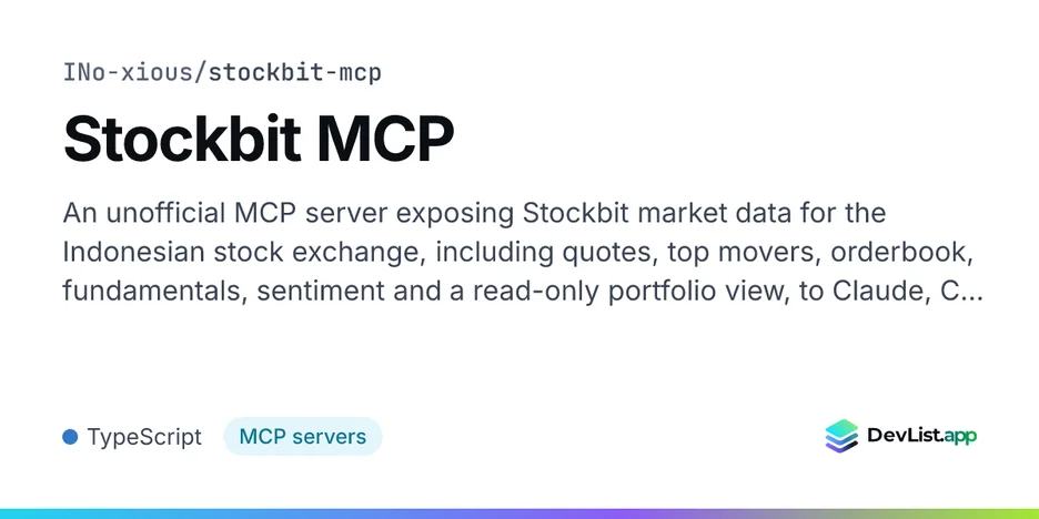 Stockbit MCP