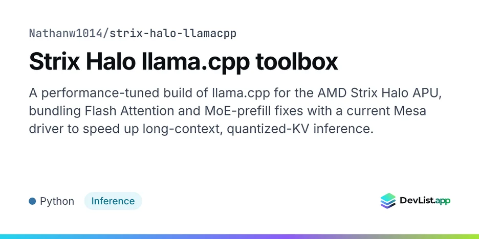 Strix Halo llama.cpp toolbox