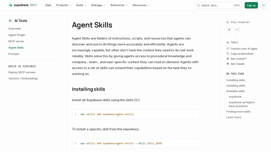 Supabase Agent Skills