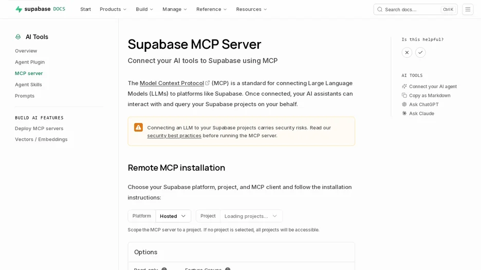 Supabase MCP Server