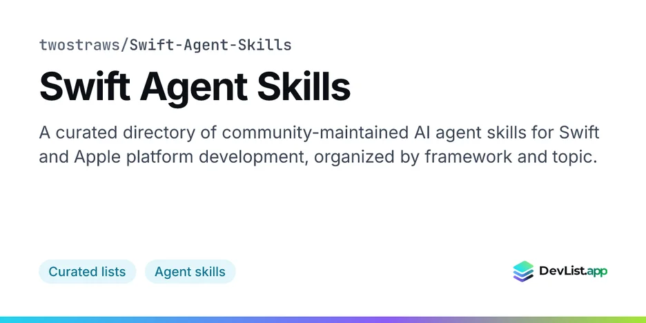 Swift Agent Skills