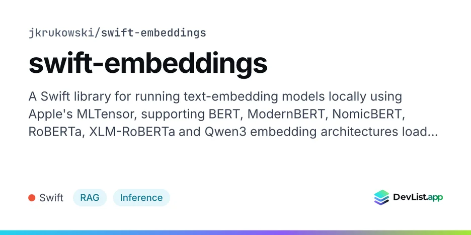 swift-embeddings