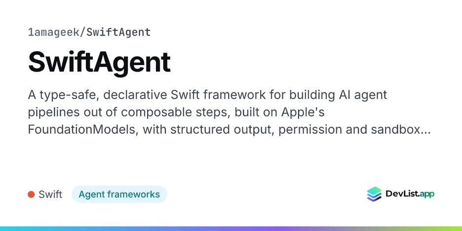 SwiftAgent