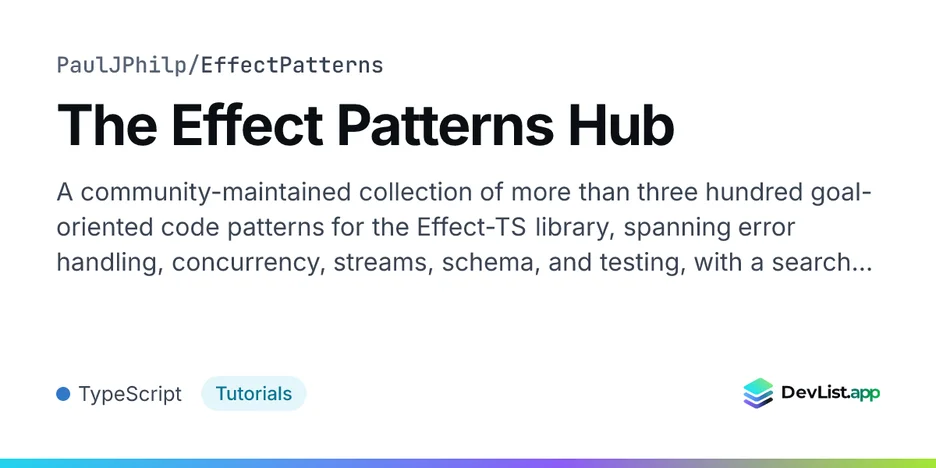 The Effect Patterns Hub