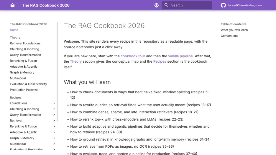 The RAG Cookbook 2026