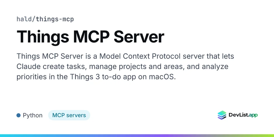 Things MCP Server