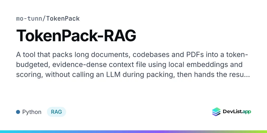 TokenPack-RAG