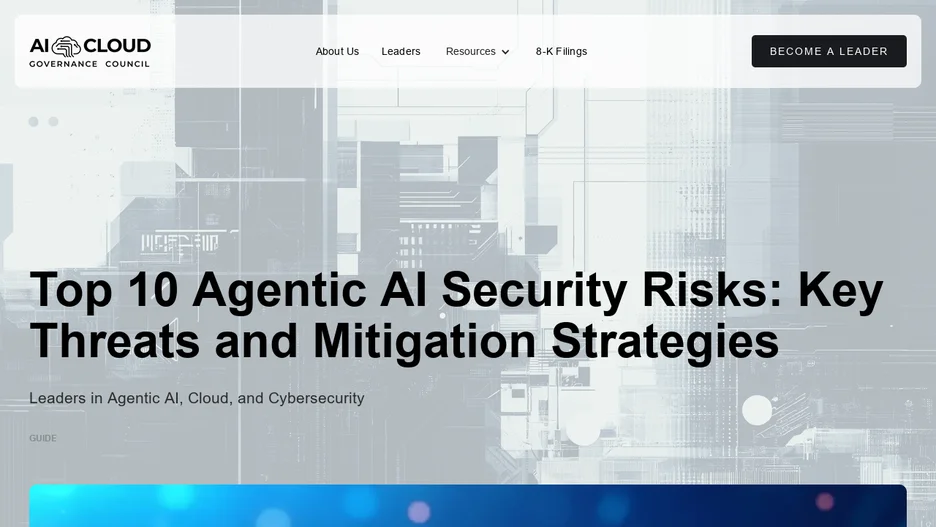 Top 10 threats and mitigation for AI Agents