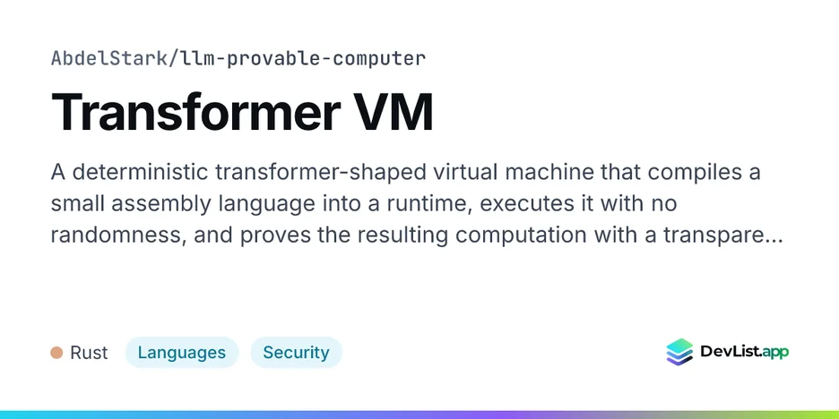 Transformer VM