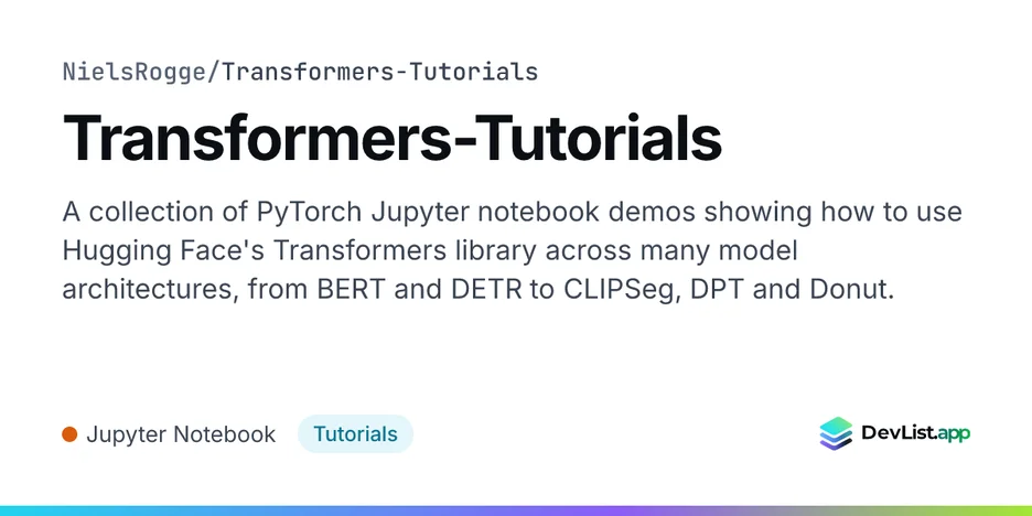 Transformers-Tutorials