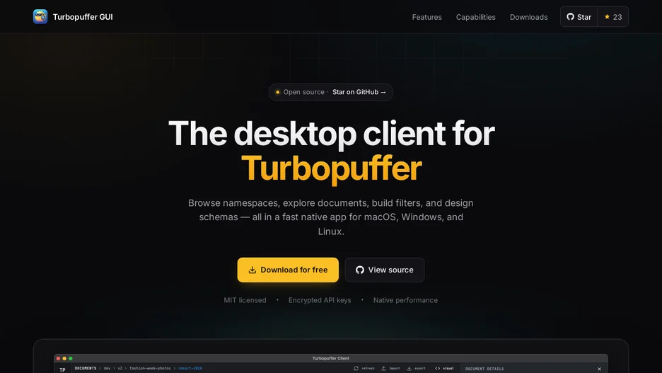 Turbopuffer GUI