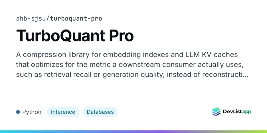 TurboQuant Pro