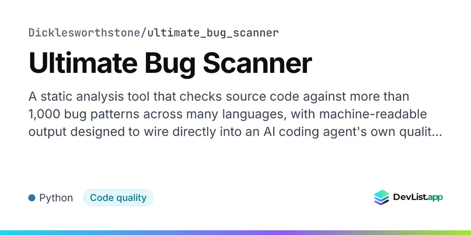 Ultimate Bug Scanner