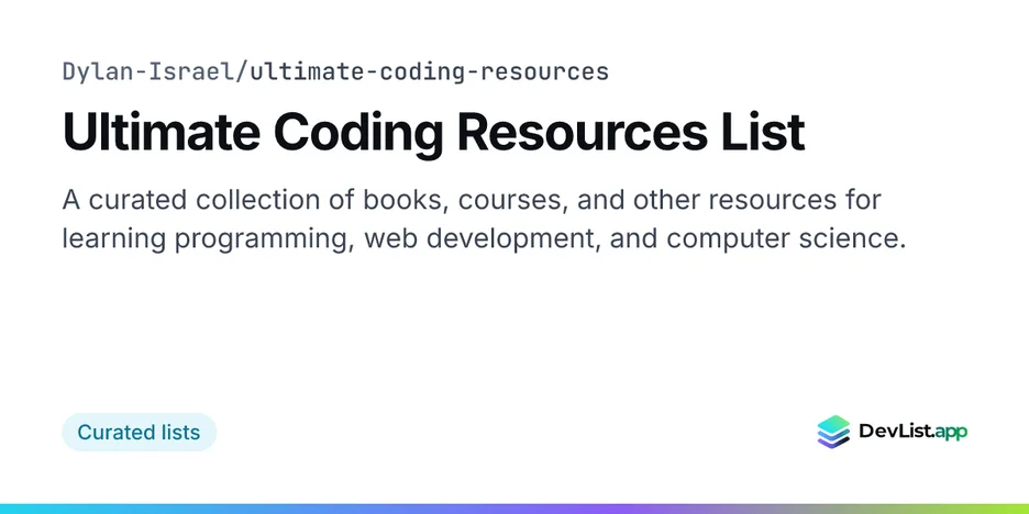 Ultimate Coding Resources List