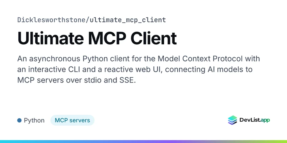 Ultimate MCP Client