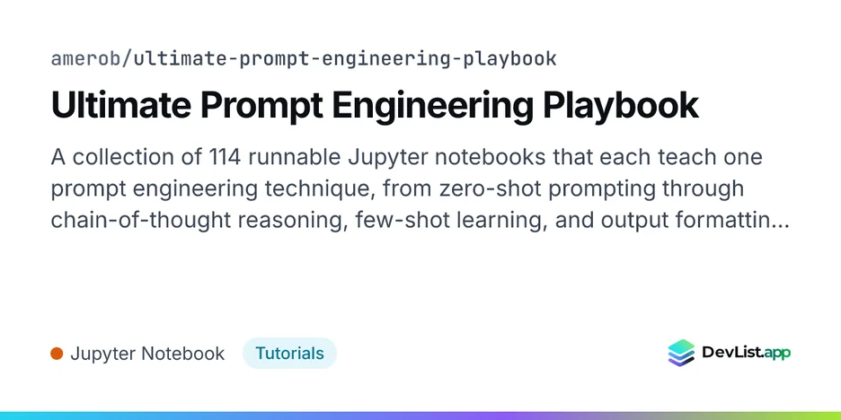 Ultimate Prompt Engineering Playbook