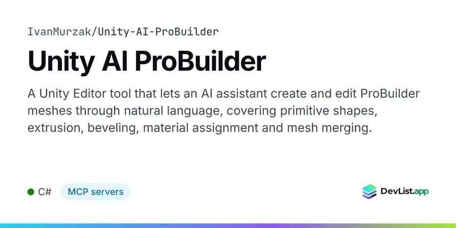 Unity AI ProBuilder