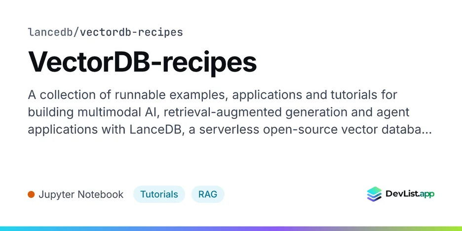 VectorDB-recipes