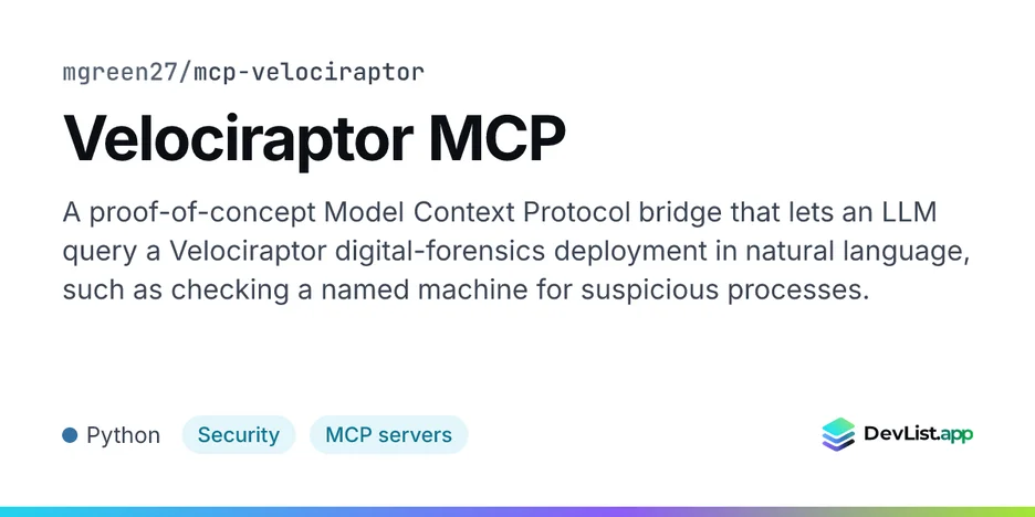 Velociraptor MCP