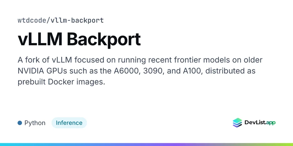 vLLM Backport