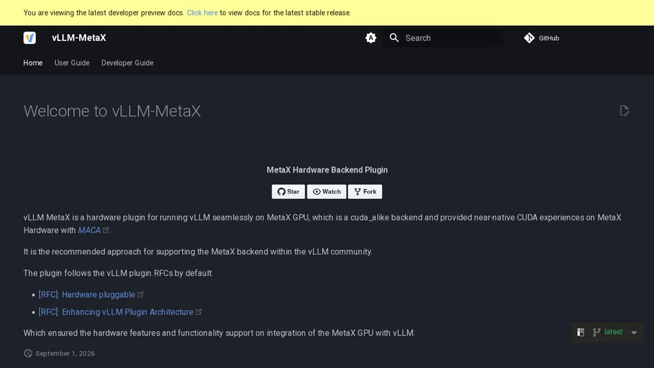 vLLM MetaX Plugin